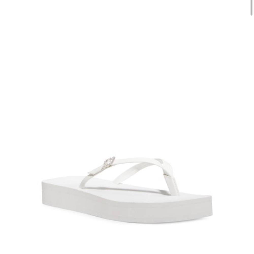 SW CRYSTAL THONG FLATFORM SANDAL
